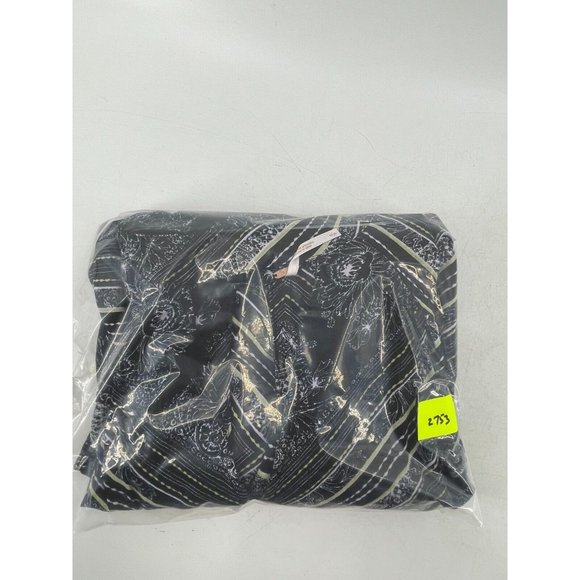 Free People Women's Long Sleeve Black White Geometric Boho Chic Shirt Top Size S - Picture 12 of 12